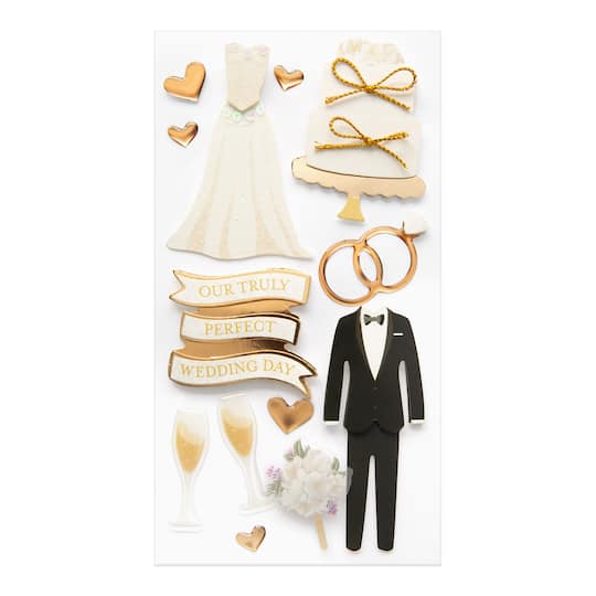 Wedding 3D Stickers by Recollections™